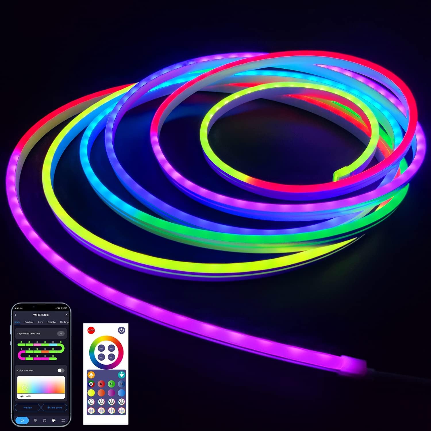 RadiantFlex RGB LED Neon Rope Lights